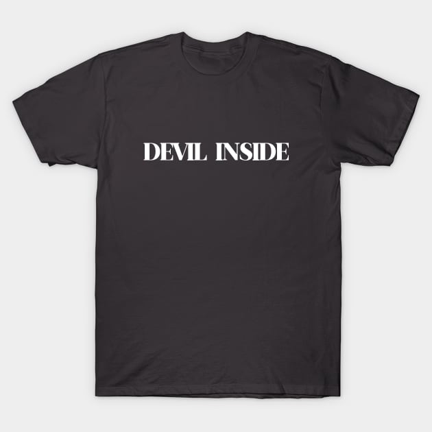 Devil Inside, white T-Shirt by Perezzzoso